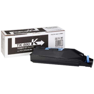 Kyocera TK-880K, originálny toner, čierny, 25000 strán