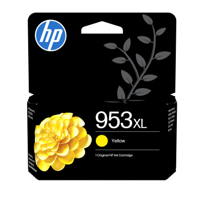 HP F6U18AE (953XL), originálny atrament, žltý, 1600 strán