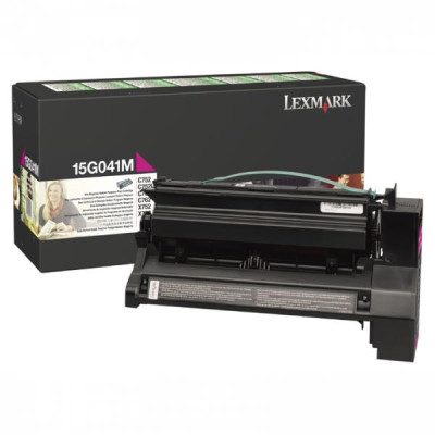 Lexmark 15G041M, originálny toner, purpurový, 6000 strán