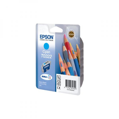 Epson T0322 (C13T032240), originálny atrament, azúrový, 420 strán (16 ml)