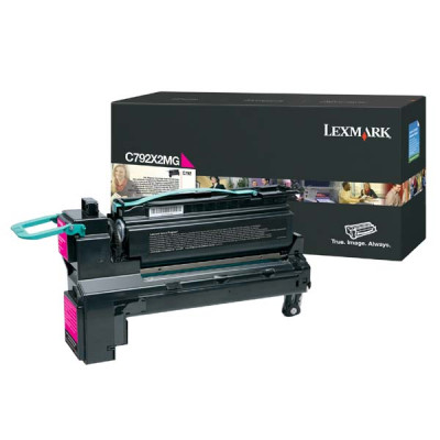 Lexmark C792X2MG, originálny toner, purpurový, 20000 strán