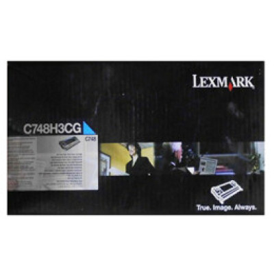 Lexmark C748H2CG (C748H3CG), originálny toner, azúrový