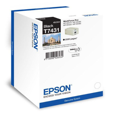 Epson T8661XL (C13T866140), originálny atrament, čierny, 2500 strán (55,8 ml)