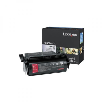 Lexmark 12A5745, originálny toner, čierny, 25000 strán