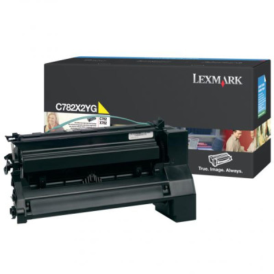 Lexmark C782X2YG, originálny toner, žltý, 15000 strán