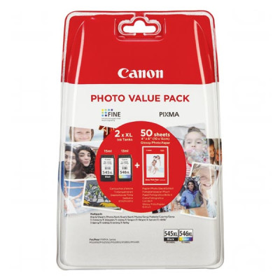 Canon PG-545XL/CL-546XL (8286B006), originálny atrament, čierny/farebný, 400 + 300 strán (15 + 13 ml)