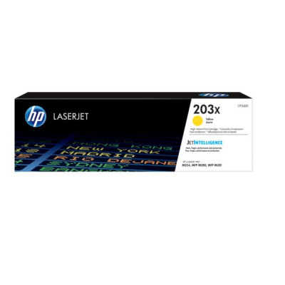 HP CF542X (203X), originálny toner, žltý, 2500 strán