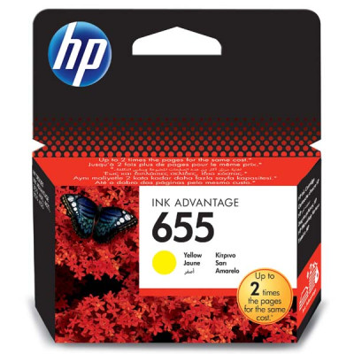 HP CZ112AE (655), originálny atrament, žltý, 600 strán (12 ml)