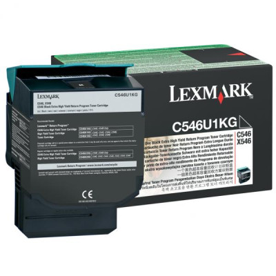 Lexmark C546U1KG, originálny toner, čierny, 8000 strán