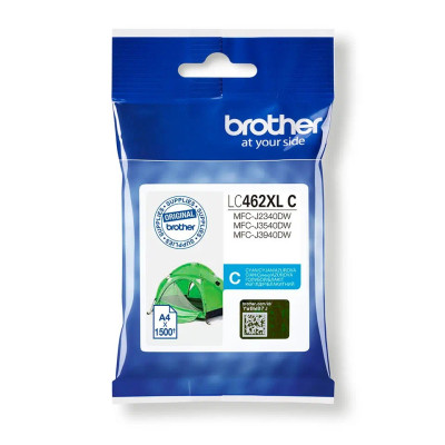 Brother LC-462XLC, originálny atrament, azúrový, 1500 strán, XL