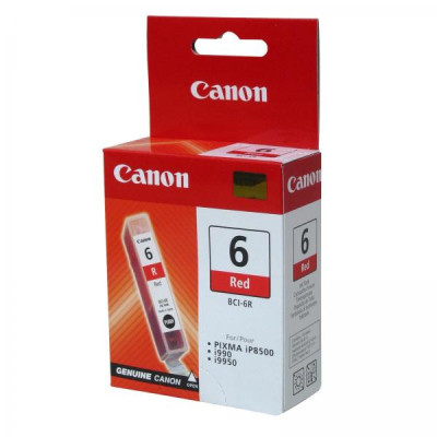 Canon BCI-6R (8891A002), originálny atrament, červený, 390 strán (13 ml)