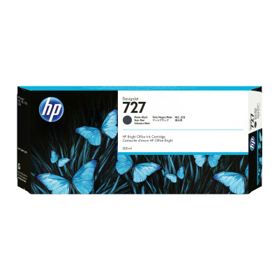 HP C1Q12A (727), originálny atrament, matne čierny, 300 ml