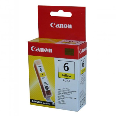 Canon BCI-6Y (4708A002), originálny atrament, žltý, 280 strán (13 ml)