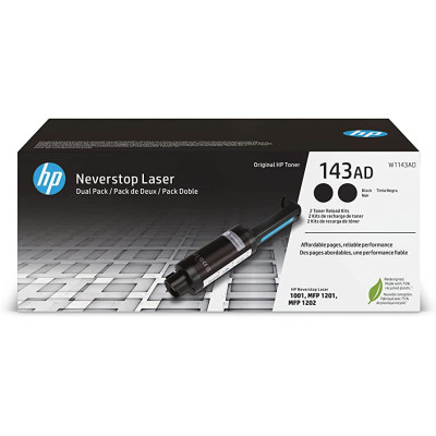 HP W1143AD (143AD), originálny toner, čierny, 2 x 2500 strán