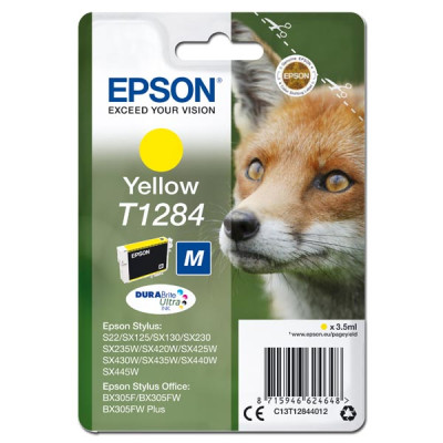 Epson T1284 (C13T12844011), originálny atrament, žltý, 3,5 ml, VÝPRODEJ, náhradní obal