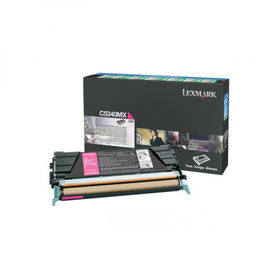 Lexmark C5340MX, originálny toner, purpurový, 7000 strán