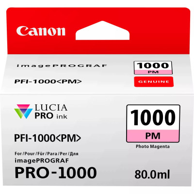 Canon PFI-1000PM (0551C001), originálny atrament, photo purpurový, 80 ml