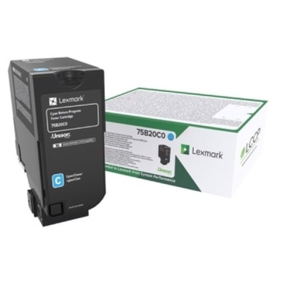 Lexmark 75B20C0 (75B0020), originálny toner, azúrový