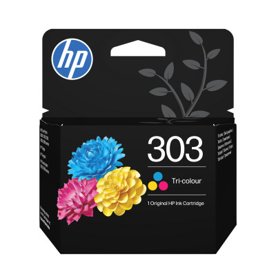 HP T6N01AE (303), originálny atrament, farebný, 165 strán