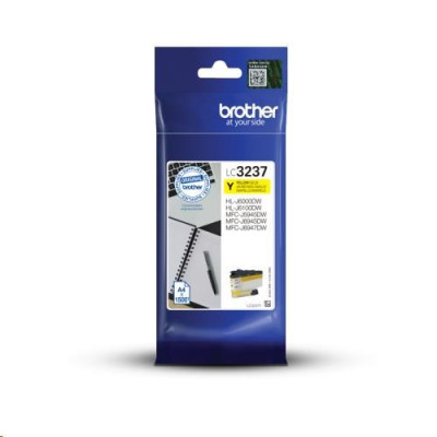 Brother LC-3237Y, originálny atrament, žltý, 1500 strán