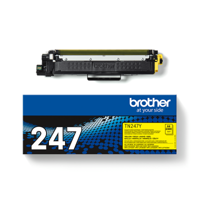 Brother TN-247Y, originálny toner, žltý, 2300 strán