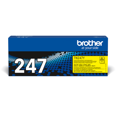 Brother TN-247Y, originálny toner, žltý, 2300 strán