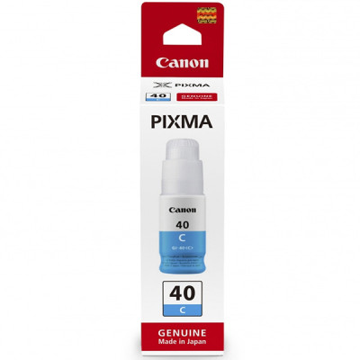 Canon GI-40C (3400C001), originálny atrament, azúrový, 7700 strán (70 ml)