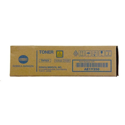 Konica Minolta TNP-92Y (AE1Y250), originálny toner, žltý, 4000 strán