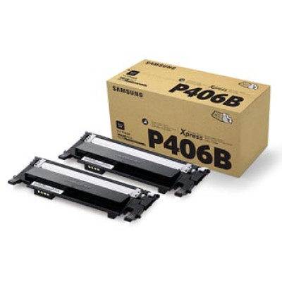 Samsung CLT-P406B (SU374A), originálny toner, čierny, 2 × 1500 strán, 2-pack