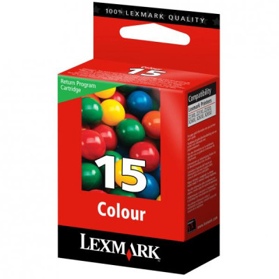 Lexmark 18C2110E (#15), originálny atrament, farebný, 150 strán