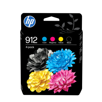 HP 6ZC74AE (912), originálny atrament, CMYK, 250/315 strán, 4-pack