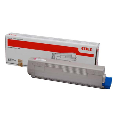 Oki C822 (44844614), originálny toner, purpurový, 7300 strán
