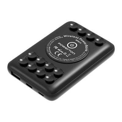  Powerton, PowerBank s bezdrôtovým nabíjaním, Li-Pol, 5/9 / 12V, 10000mAh, prísavky