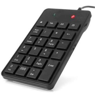C-TECH KBN-01, numerická klávesnica, 23 kláves, USB slim čierna