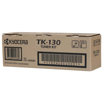Kyocera TK-130K (1T02HS0EU0, 1T02HS0EUC), originálny toner, čierny, 7200 strán