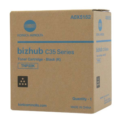 Konica Minolta TNP-22K (A0X5152), originálny toner, čierny, 6000 strán