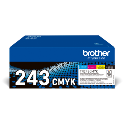Brother TN-243CMYK, originálny toner, CMYK, 4 x 1000 strán, 4-pack
