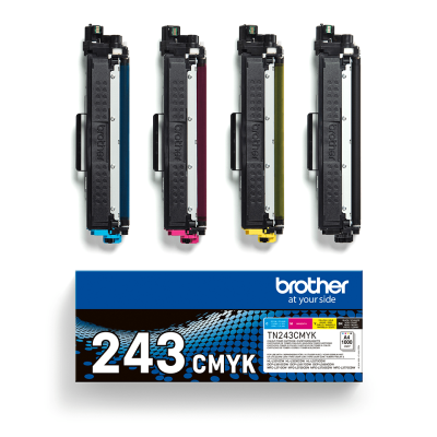 Brother TN-243CMYK, originálny toner, CMYK, 4 x 1000 strán, 4-pack
