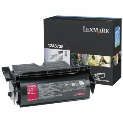 Lexmark 12A6735, originálny toner, čierny, 20000 strán
