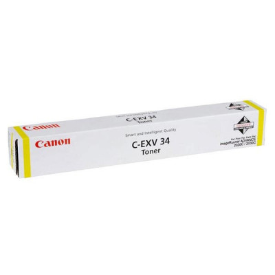 Canon C-EXV34Y (3785B002), originálny toner, žltý, 19000 strán