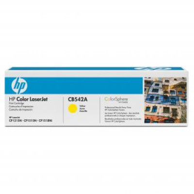 HP CB542A (125A), originálny toner, žltý, 1400 strán