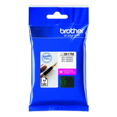 Brother LC-3617M, originálny atrament, purpurový, 550 strán