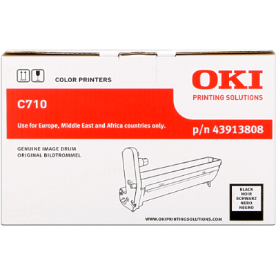Oki C710 (43913808), originálny valec, čierny, 20000 strán