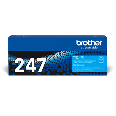 Brother TN-247C, originálny toner, azúrový, 2300 strán
