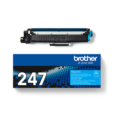 Brother TN-247C, originálny toner, azúrový, 2300 strán