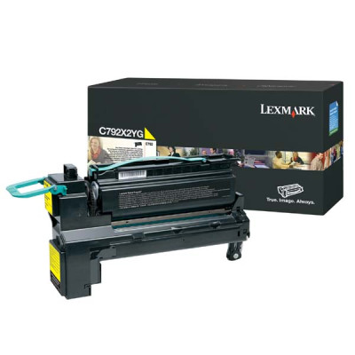 Lexmark C792X2YG, originálny toner, žltý, 20000 strán