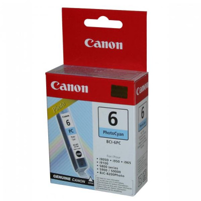 Canon BCI-6PC (4709A002), originálny atrament, photo azúrový, 280 strán (13 ml)