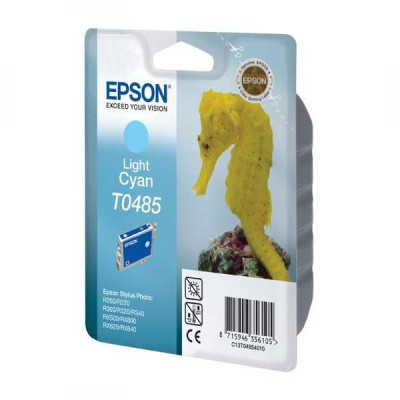 Epson T0485 (C13T048540), originálny atrament, svetlo azúrový, 430 strán (13 ml)