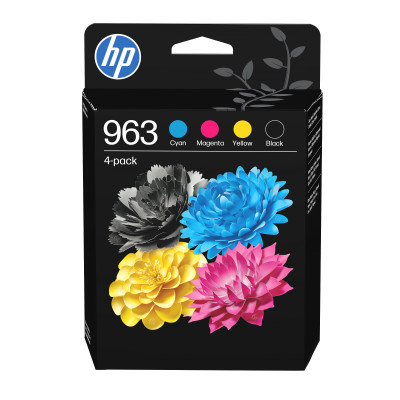 HP 6ZC70AE (963), originálny atrament, CMYK, 1000/700 strán, 4-pack