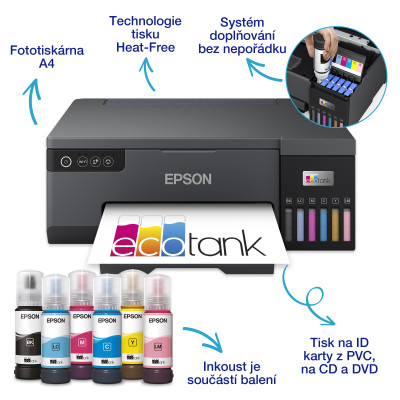 Atramentová tlačiareň Epson EcoTank L8050 (C11CK37402)